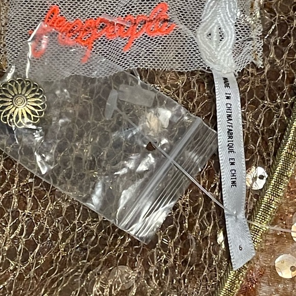 FREE PEOPLE Stars Align Sequin Dress Mini Size 6 - Picture 9 of 10